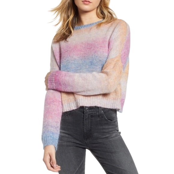Rails Camille Rainbow Sweater Womens Large Mohair Super Soft Long Sleeve EUC - Picture 12 of 15